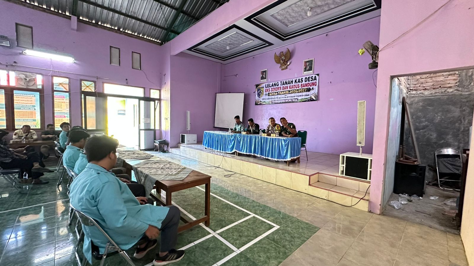 Pelaksanaan Lelang Tanah Kas Desa Kerangkulon Masa Tanam 2026/2027
